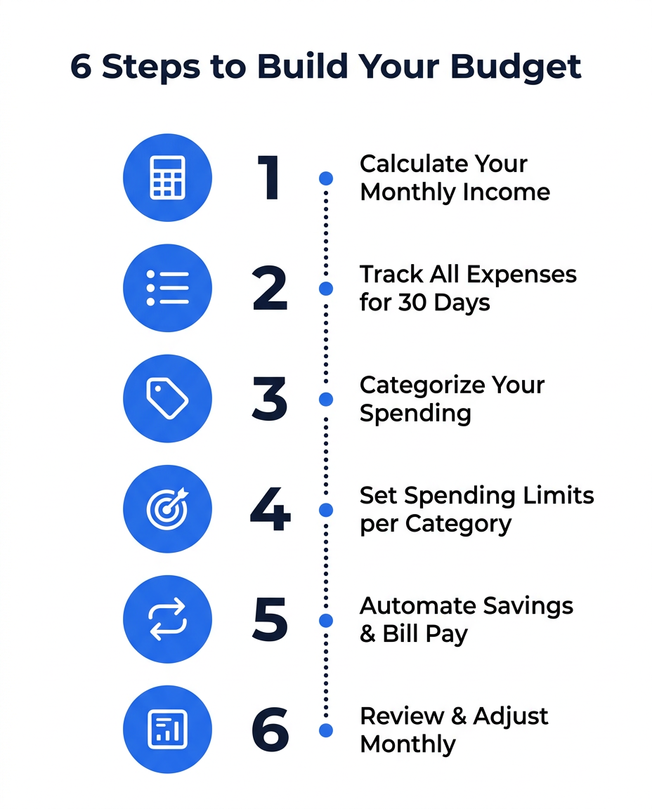6 steps to create a personal budget from scratch