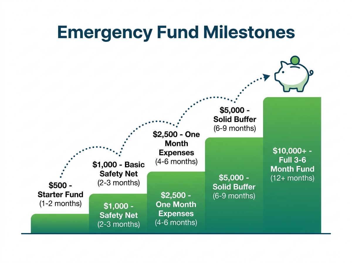 How to build an emergency fund from zero to 6 months of expenses
