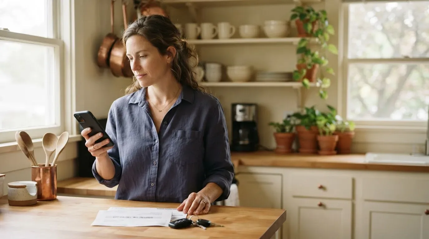 Person arranging a $500 loan on a phone after an unexpected bill