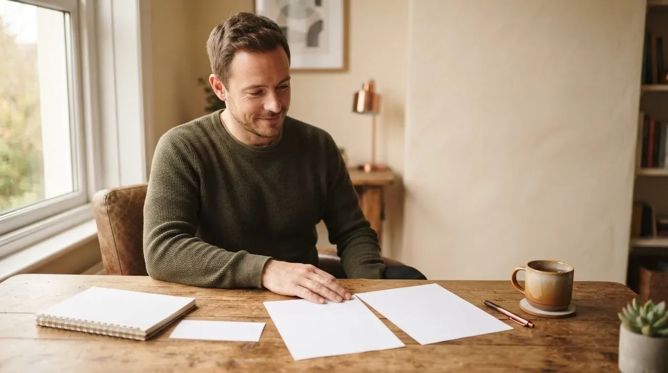 Person comparing a tribal installment loan and a payday loan option side by side at a desk